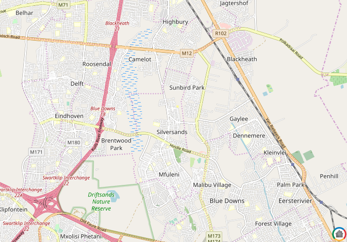 Map location of Bardale Village